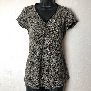 MOTHERHOOD MATERNITY black shirt pregnant blouse S